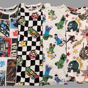 Boys Graphic T-Shirt Bundle | 4 Shirts | Size Large | Good Condition